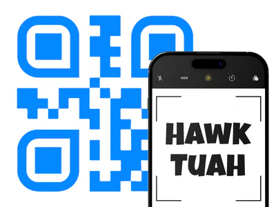 Hawk Tuah QR code